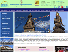 Tablet Screenshot of monterosa-nepal.com